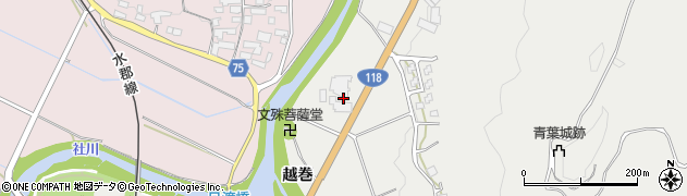 福島県浅川町（石川郡）浅川（越巻）周辺の地図
