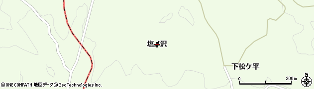 福島県石川町（石川郡）板橋（塩ノ沢）周辺の地図