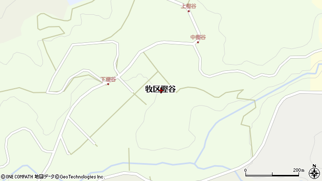 〒943-0616 新潟県上越市牧区樫谷の地図