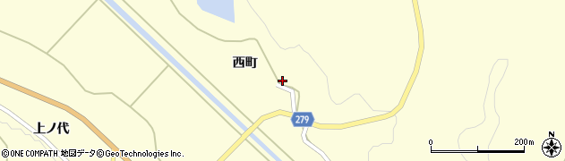 福島県白河市表郷小松西町周辺の地図