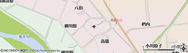 福島県いわき市平中平窪（高儘）周辺の地図