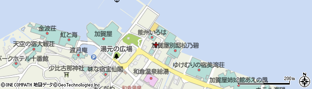 石川県七尾市和倉町（の）周辺の地図