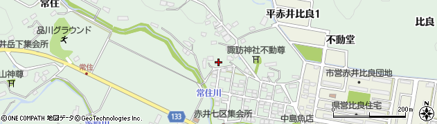 福島県いわき市平赤井不動堂3周辺の地図