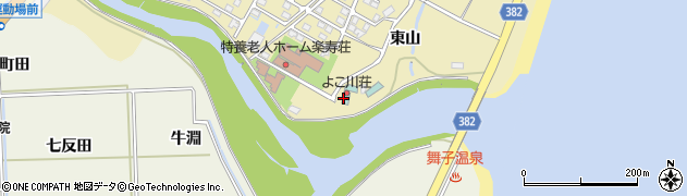 四倉舞子温泉よこ川荘周辺の地図
