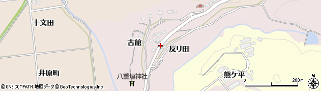 福島県いわき市平中平窪（古館前）周辺の地図