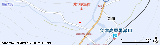 福島県南会津町（南会津郡）滝原（大日向）周辺の地図