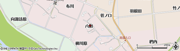 福島県いわき市平中平窪（八田）周辺の地図