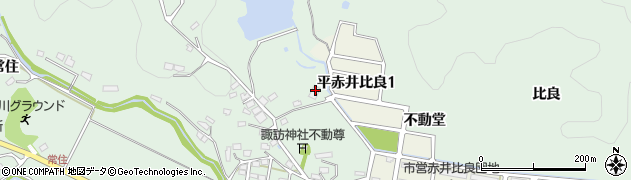 福島県いわき市平赤井不動堂90周辺の地図