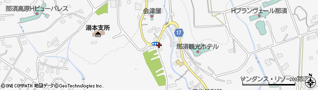 那須温泉郵便局周辺の地図