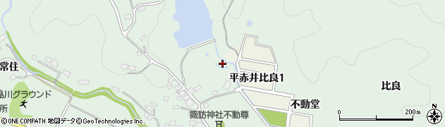 福島県いわき市平赤井不動堂周辺の地図