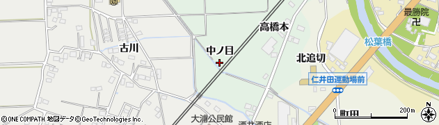福島県いわき市四倉町塩木（中ノ目）周辺の地図
