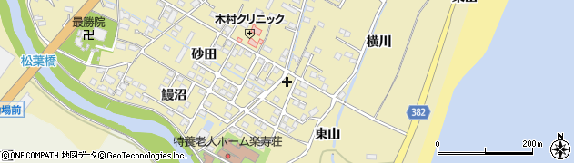 福島県いわき市四倉町上仁井田（横川）周辺の地図