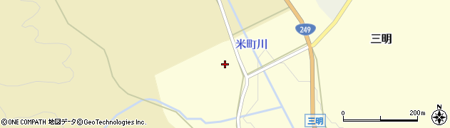 石川県志賀町（羽咋郡）三明（ハ）周辺の地図