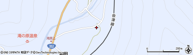 福島県南会津町（南会津郡）滝原（若林）周辺の地図