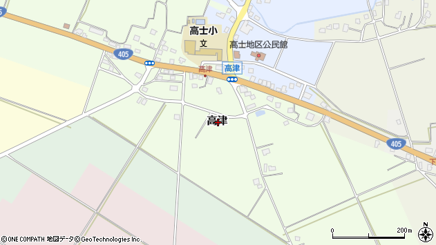〒943-0423 新潟県上越市高津の地図
