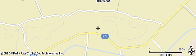 福島県白河市東形見久保周辺の地図