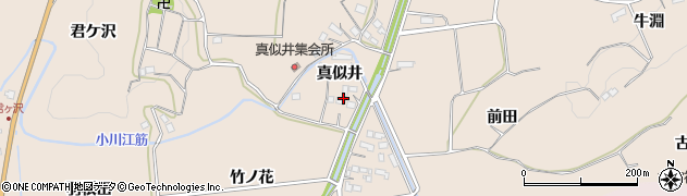 福島県いわき市平上平窪（真似井）周辺の地図