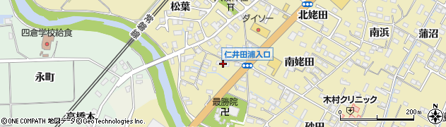 福島県いわき市四倉町上仁井田（東ノ内）周辺の地図