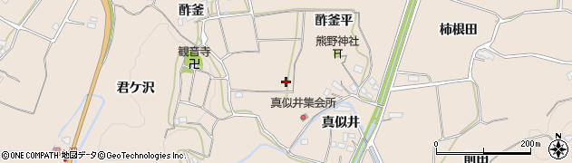 福島県いわき市平上平窪（滝ノ上）周辺の地図