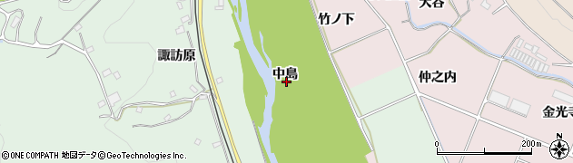 福島県いわき市平赤井（中島）周辺の地図