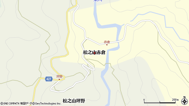 〒942-1423 新潟県十日町市松之山赤倉の地図