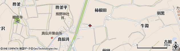 福島県いわき市平上平窪（柿根田）周辺の地図