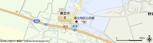 高士郵便局周辺の地図