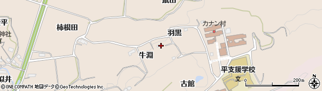 福島県いわき市平上平窪牛淵126周辺の地図