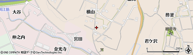 福島県いわき市平上平窪（横山）周辺の地図
