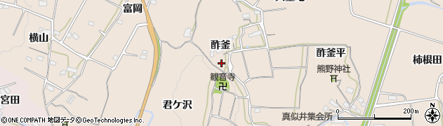 福島県いわき市平上平窪酢釜44周辺の地図