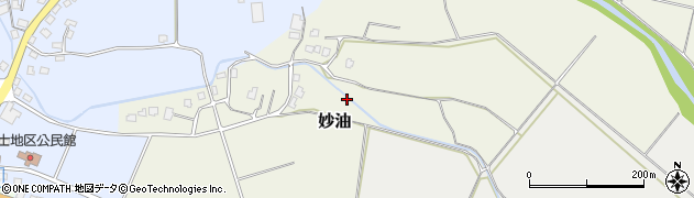 新潟県上越市妙油周辺の地図