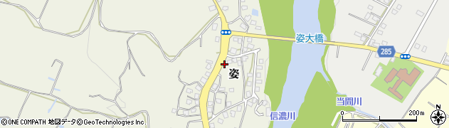 新潟県十日町市姿周辺の地図