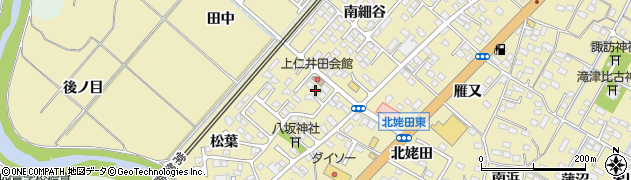 福島県いわき市四倉町上仁井田（折敷田）周辺の地図