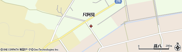 福島県白河市東栃本尺阿見前周辺の地図