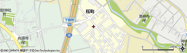 新潟県上越市桜町周辺の地図