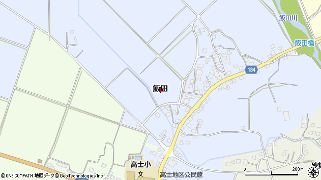 〒943-0422 新潟県上越市飯田の地図