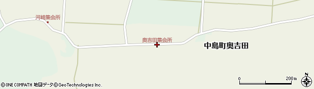 奥吉田集会所周辺の地図