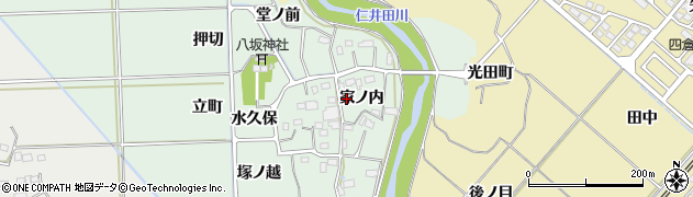 福島県いわき市四倉町塩木（家ノ内）周辺の地図