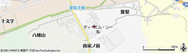 福島県白河市夏梨周辺の地図
