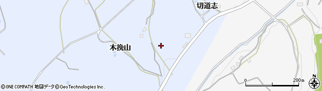 福島県白河市東上野出島木挽山周辺の地図
