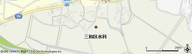 新潟県上越市三和区水科周辺の地図