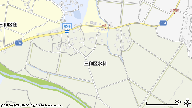 〒943-0233 新潟県上越市三和区水科の地図