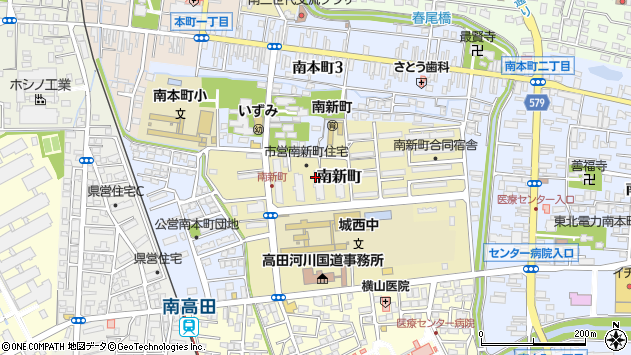 〒943-0847 新潟県上越市南新町の地図