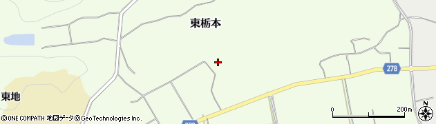 福島県白河市東栃本（坊ノ久保）周辺の地図