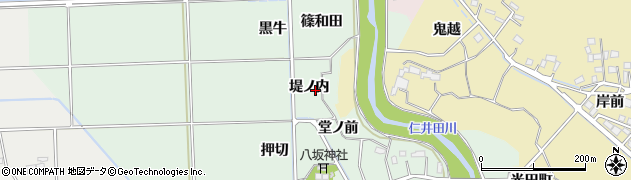 福島県いわき市四倉町塩木（堤ノ内）周辺の地図