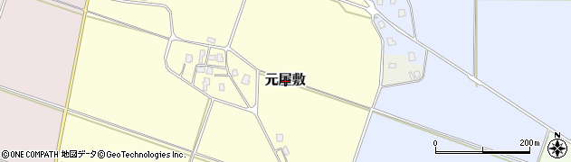 新潟県上越市元屋敷周辺の地図