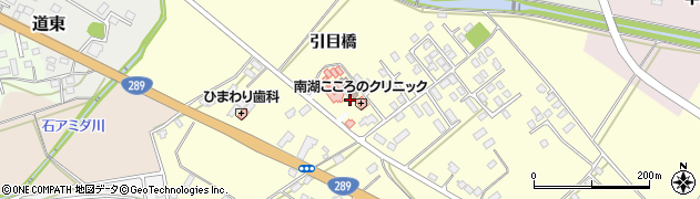 福島県白河市関辺（引目橋）周辺の地図