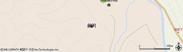 福島県南会津町（南会津郡）前沢周辺の地図