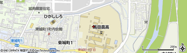 新潟県上越市東城町周辺の地図