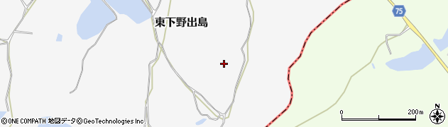 福島県白河市東下野出島（金根羽）周辺の地図